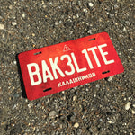 Bakelite Vanity License Plates